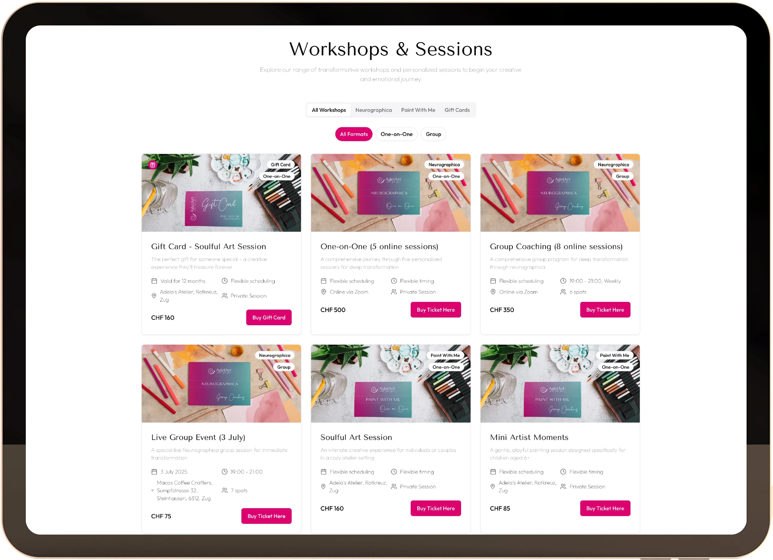 Workshops & Sessions