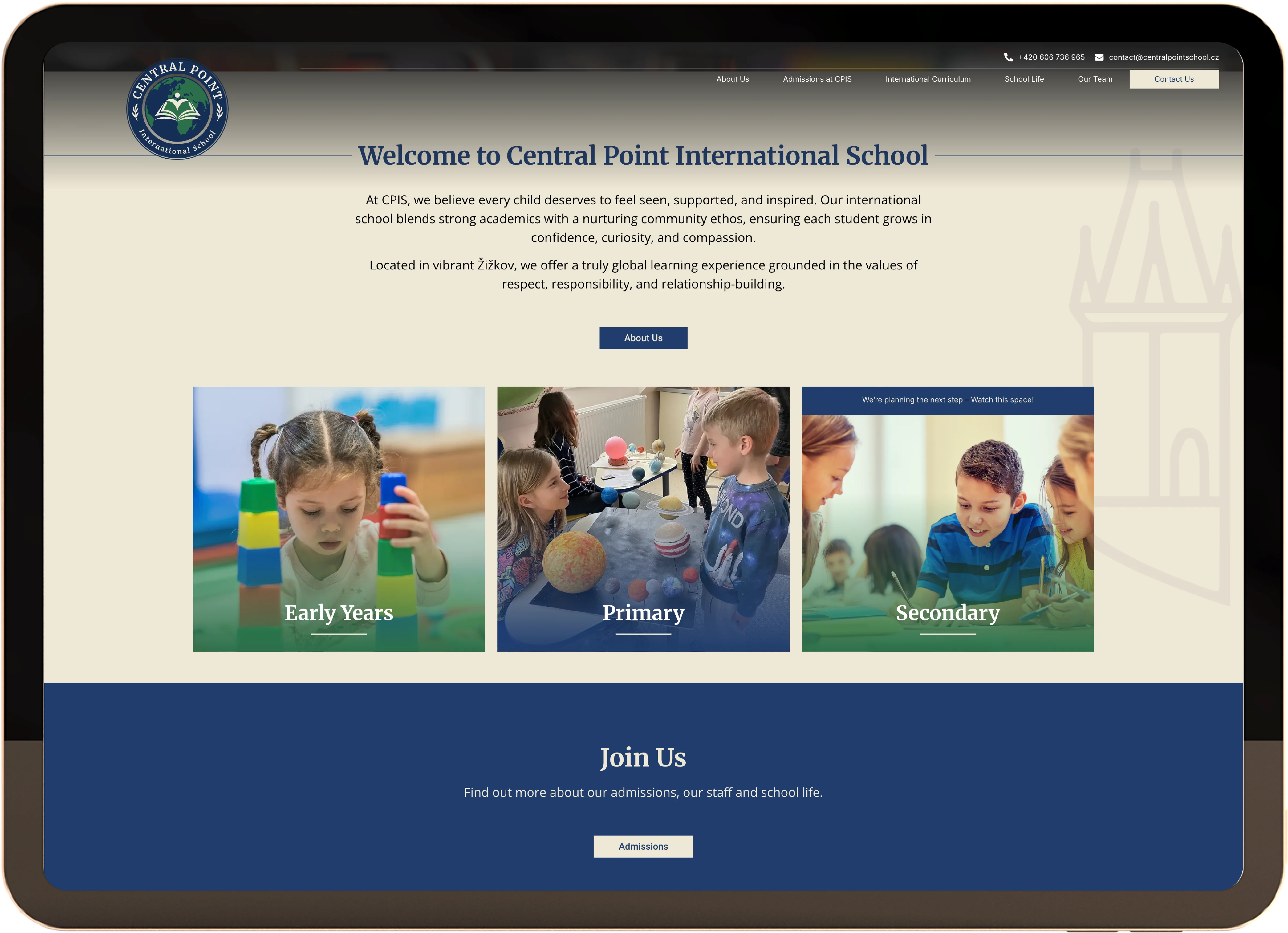 Central Point Homepage Design