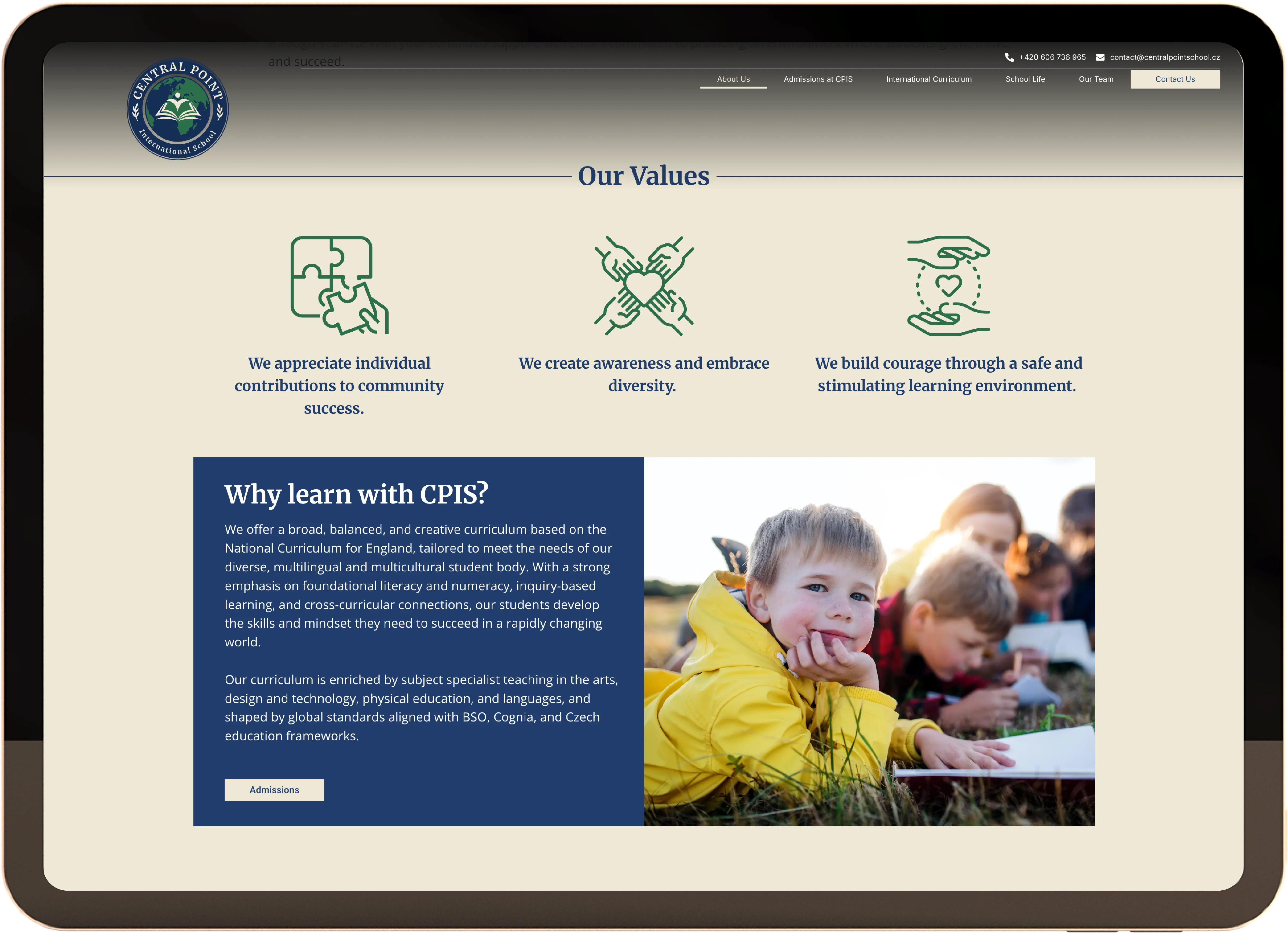 Central Point Values Section