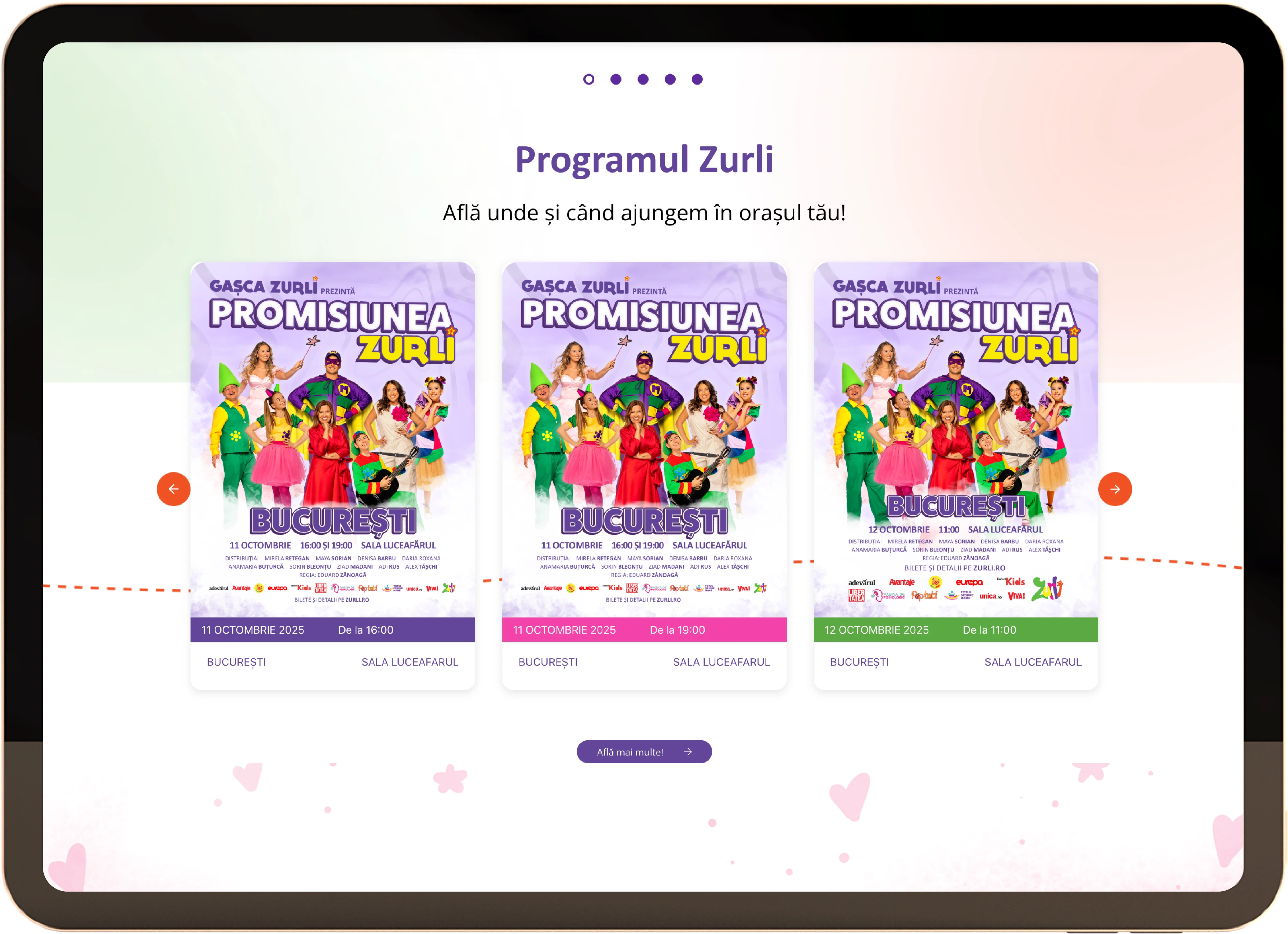 Zurli - Calendar Spectacole